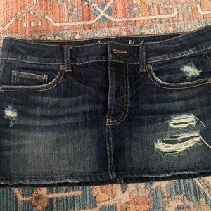 American Eagle Distressed Denim Skirt
